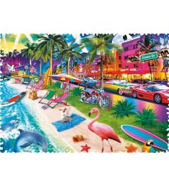 Puzzle Trefl Crazy Shapes Miami Beach de 600 Pzs