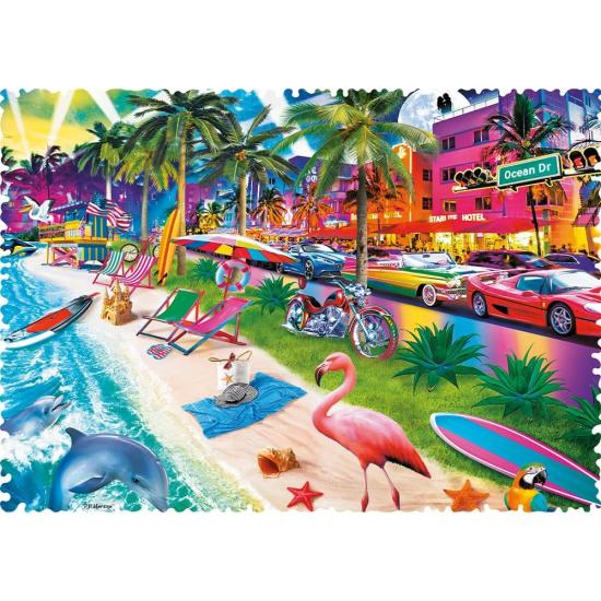 Puzzle Trefl Crazy Shapes Miami Beach de 600 Pzs