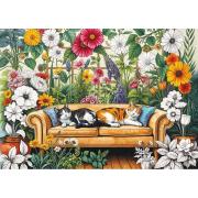 Puzzle Trefl Creative Invernadero Para Gatos de 500 Piezas