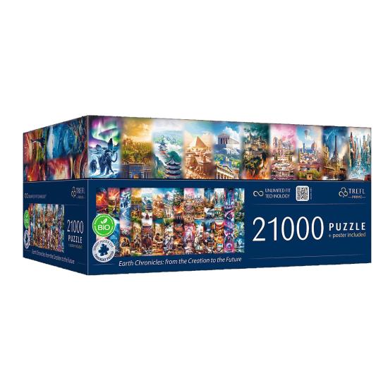 Puzzle Trefl Crónicas Terrestres: de la Creación al Futuro 21000