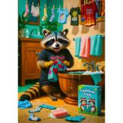 Puzzle Trefl Día de Lavandería del Mapache de 1000 Piezas