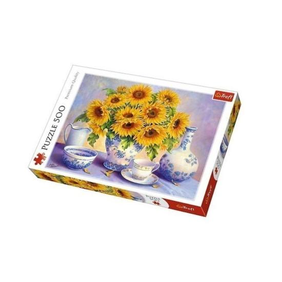 Puzzle Trefl Decoración con Ramo de Girasoles de 500 Piezas