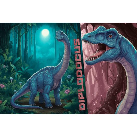 Puzzle Trefl Diplodocus XXL de 100 Piezas