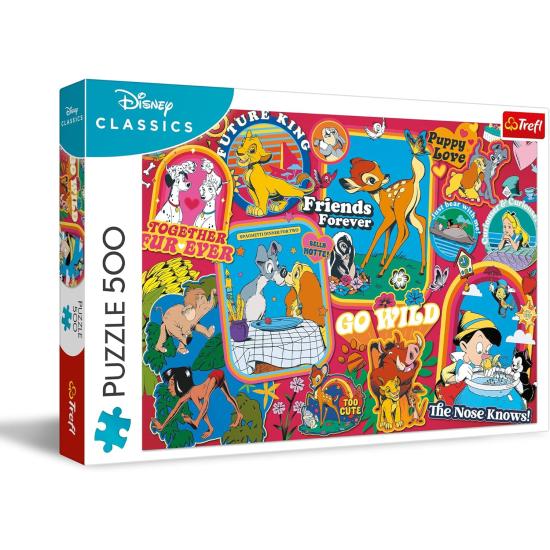 Puzzle Trefl Disney: A lo Largo de los Años de 500 Piezas
