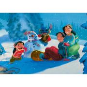 Puzzle Trefl Disney Stitch en Invierno de 1000 Piezas