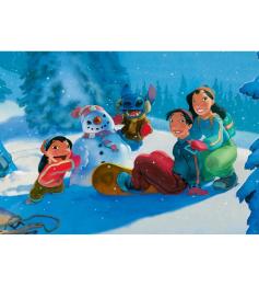 Puzzle Trefl Disney Stitch en Invierno de 1000 Piezas