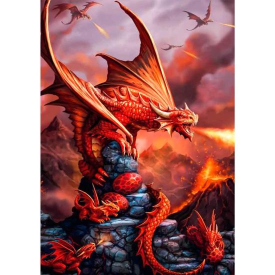 Puzzle Trefl Dragón de Fuego 1000 Piezas