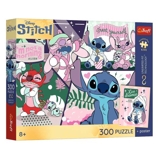 Puzzle Trefl El Dúo Cósmico Lilo y Stitch XXL de 300 Piezas