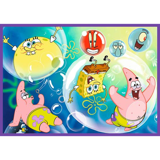 Puzzle Trefl El Loco Mundo De Bob Esponja XXL de 4x250 Piezas