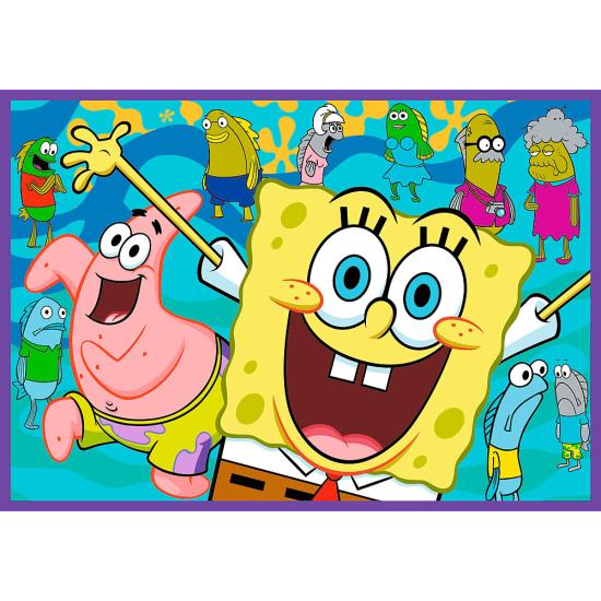 Puzzle Trefl El Loco Mundo De Bob Esponja XXL de 4x250 Piezas