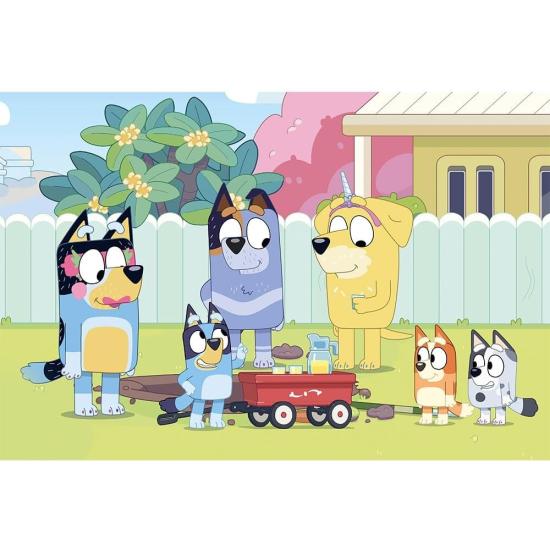 Puzzle Trefl El Mundo Feliz de Bluey XXL de 100 Piezas
