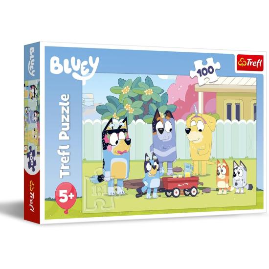 Puzzle Trefl El Mundo Feliz de Bluey XXL de 100 Piezas