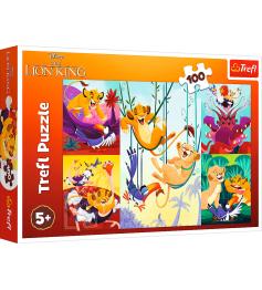 Puzzle Trefl El Valiente Rey León XXL de 100 Piezas