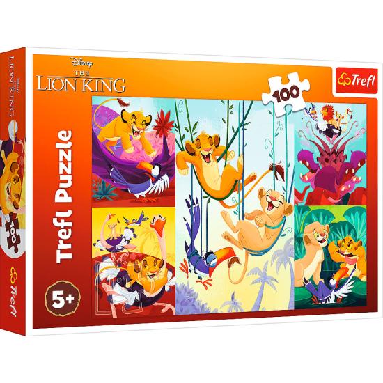 Puzzle Trefl El Valiente Rey León XXL de 100 Piezas