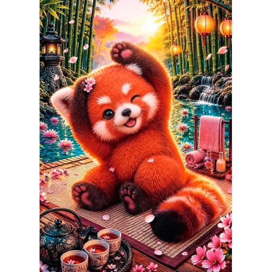 Puzzle Trefl Encantador Panda Rojo de 500 Piezas