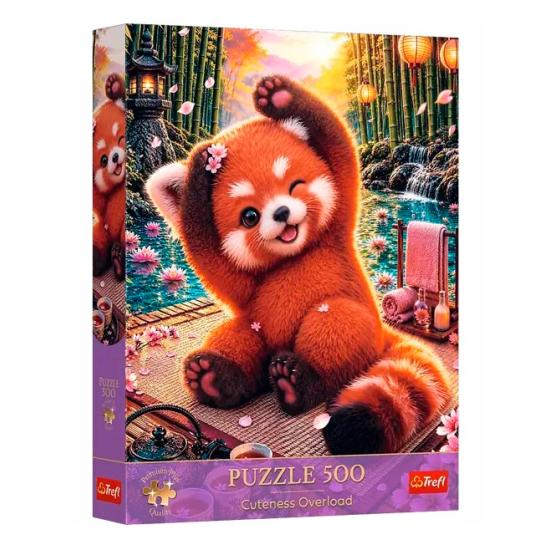Puzzle Trefl Encantador Panda Rojo de 500 Piezas