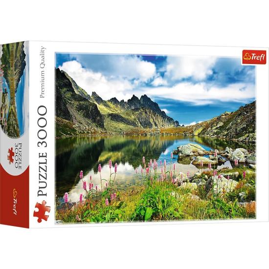Puzzle Trefl Estanque en las Montañas Tratas, Eslovaquia  3000p