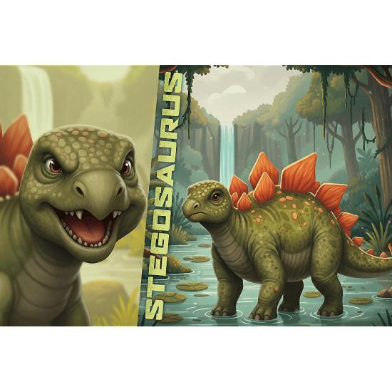 Puzzle Trefl Estegosaurio XXL de 100 Piezas