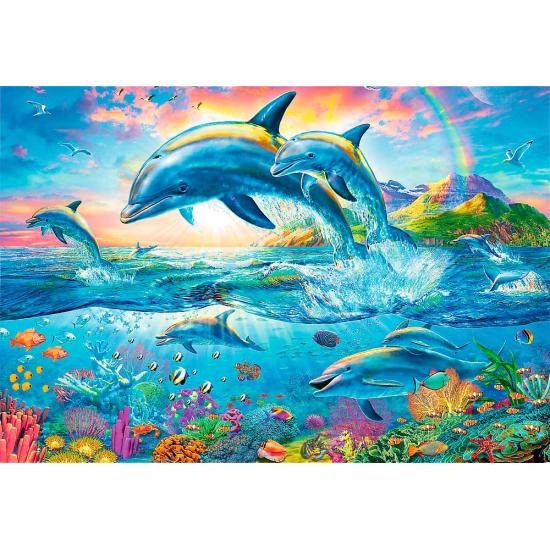 Puzzle Trefl Familia de Delfines de 1500 Piezas