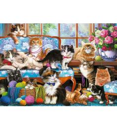 Puzzle Trefl Familia de Gatos de 500 Piezas