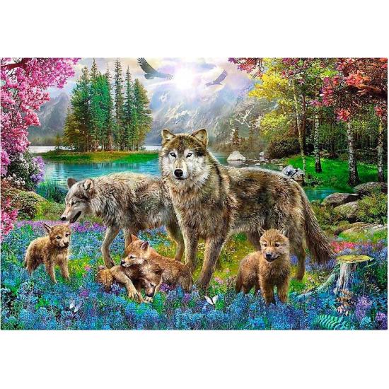 Puzzle Trefl Familia de Lobos de 1000 Piezas Puzzle Trefl Familia de Lobos de 1000 Piezas