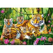 Puzzle Trefl Familia de Tigres de 500 Piezas