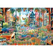 Puzzle Trefl Floristería en Ámsterdam de 2000 Piezas