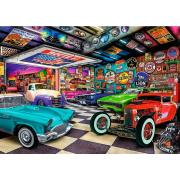 Puzzle Trefl Garaje de Coleccionistas de Coches 1000 Piezas