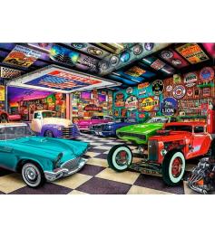 Puzzle Trefl Garaje de Coleccionistas de Coches 1000 Piezas