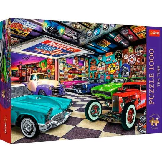 Puzzle Trefl Garaje de Coleccionistas de Coches 1000 Piezas