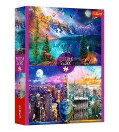 Puzzle Trefl Gira Americana de 2x500 Piezas