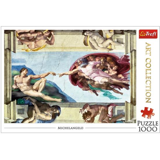Puzzle Trefl La Creación de Adán de 1000 Piezas