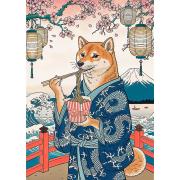 Puzzle Trefl La Meditación Con Fideos De Shiba de 500 Piezas