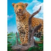 Puzzle Trefl Leopardo Salvaje Amenazante de 500 Piezas