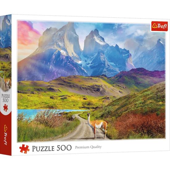 Puzzle Trefl Llama En La Patagonia de 500 Piezas