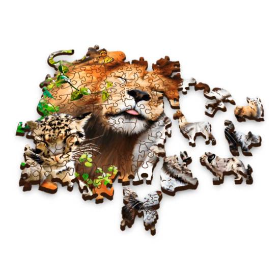 Puzzle Trefl Madera Gatos Salvajes en la Jungla de 500 Piezas Puzzle Trefl Madera Gatos Salvajes en la Jungla de 500 Piezas