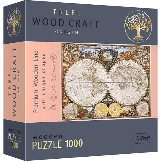 Puzzle Trefl Madera Mapa del Mundo Antiguo de 1000 Piezas Puzzle Trefl Madera Mapa del Mundo Antiguo de 1000 Piezas