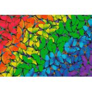 Puzzle Trefl Madera Mariposas Arcoíris de 500 Piezas