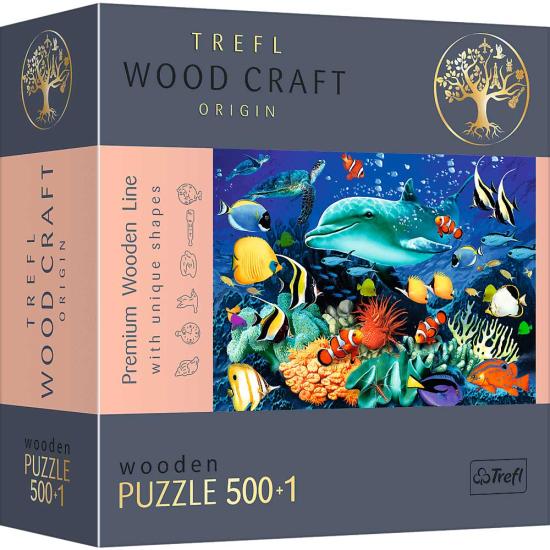 Puzzle Trefl Madera Vida Marina de 500 Piezas Puzzle Trefl Madera Vida Marina de 500 Piezas