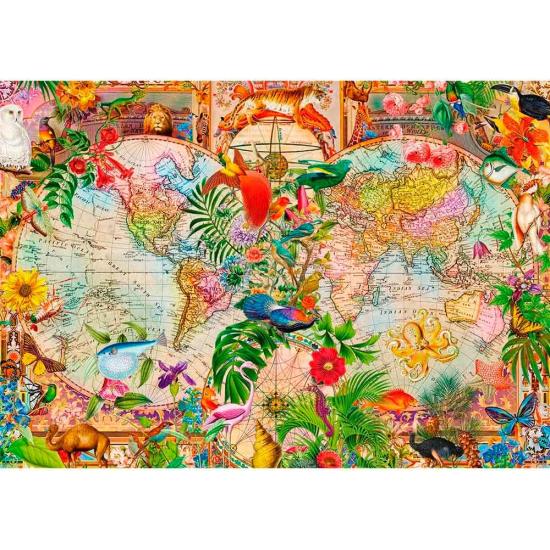 Puzzle Trefl Mapa del Mundo Antiguo 1000 Piezas