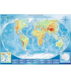 Puzzle Trefl Mapamundi Físico Gigante de 4000 Piezas