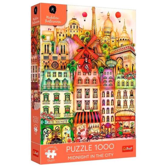 Puzzle Trefl Medianoche En Paris de 1000 Piezas