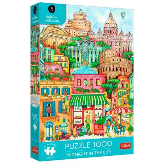 Puzzle Trefl Medianoche En Roma de 1000 Piezas