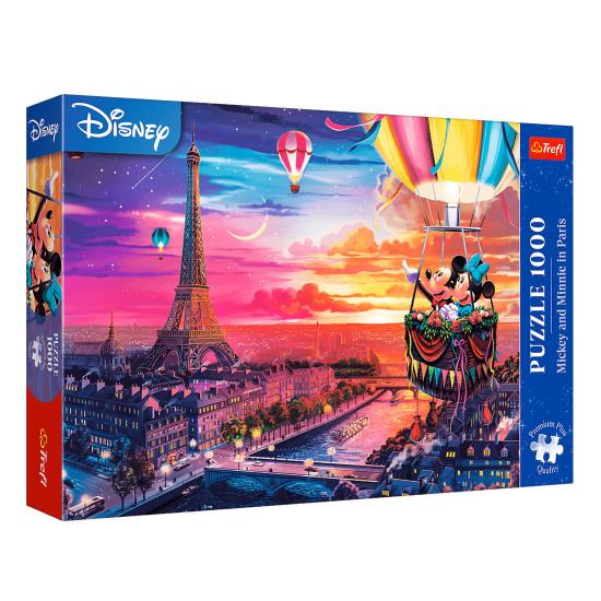 Puzzle Trefl Mickey y Minnie en París 1000 Piezas