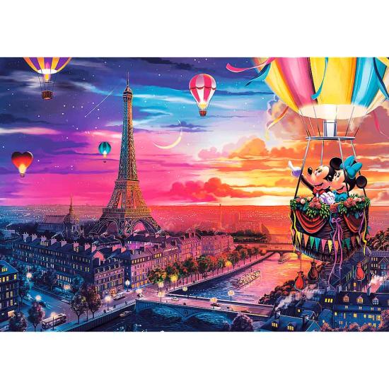 Puzzle Trefl Mickey y Minnie en París 1000 Piezas