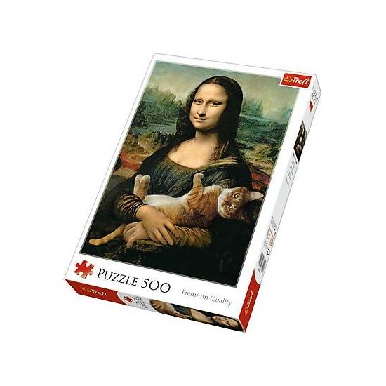 Puzzle Trefl El Gato de Mona Lisa de 500 Piezas Puzzle Trefl El Gato de Mona Lisa de 500 Piezas
