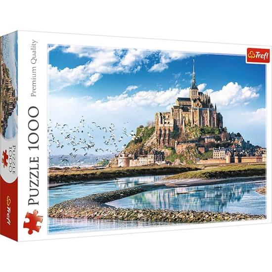 Puzzle Trefl Mont Saint-Michel, Francia de 1000 Piezas Puzzle Trefl Mont Saint-Michel, Francia de 1000 Piezas