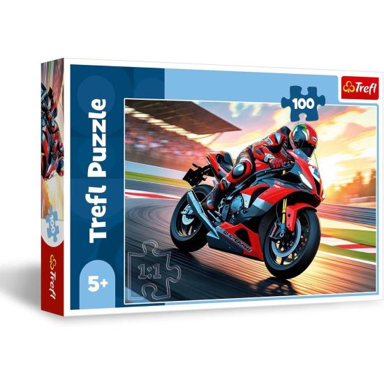 Puzzle Trefl Motocicleta Rápida XXL de 100 Piezas