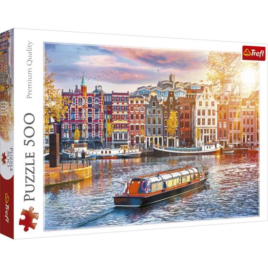 Puzzle Trefl Ámsterdam, Países Bajos de 500 Piezas