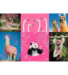 Puzzle Trefl Neón Animales Locos de 1000 Piezas